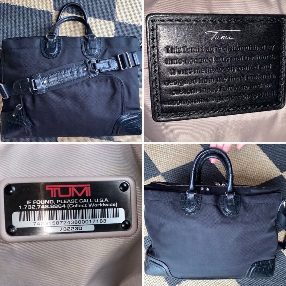 Tumi Georgetown Healy Black Laptop Attache Bag Model 73223D